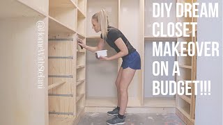 DIY Dream Closet Makeover on a Budget Part 1  Home With Stefani [upl. by Salomie]