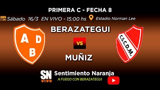 Berazategui vs Muñiz en VIVO  Primera C  Fecha 8  Apertura 2024 [upl. by Cy272]