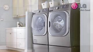 Front Load Washer and Dryer Pedestal Installation LG USA Support [upl. by Ainuj]