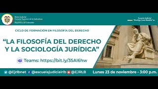 LA FILOSOFÍA DEL DERECHO Y LA SOCIOLOGÍA JURÍDICA [upl. by Phalan]