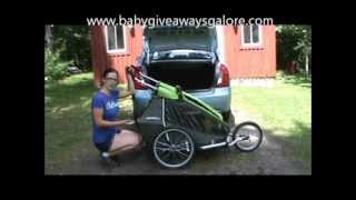 Howto fit a Croozer Kid for 2 in small trunk [upl. by Kayley]