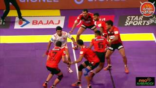 Top 7 raids of Deepak Niwas Hooda in Pro Kabaddi League Season 4 [upl. by Avraham]