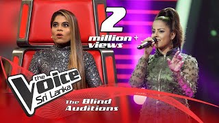 Ridmika Mendis  Udurawee උදුරාවී  Blind Auditions  The Voice Sri Lanka [upl. by Anytsirhc]