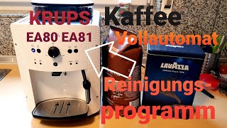 KRUPS Kaffeevollautomaten reinigen Serie EA80 EA81 [upl. by Schindler396]