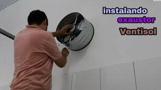 Instalando exaustor 40 cm da Ventisol [upl. by Ramin683]