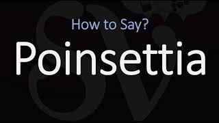 How to Pronounce Poinsettia CORRECTLY [upl. by Legir957]