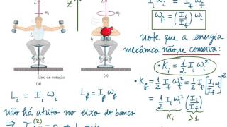 118 Conservação de Momento Angular [upl. by Atlee]