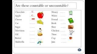 Countable and Uncountable Nouns [upl. by Shanta]