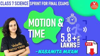 Motion and Time Class 7  Class 7 Science Sprint for Final Exams  Chapter 13VedantuJunior [upl. by Anirahs]