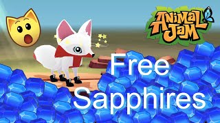 Animal Jam Play Wild 12 Ways To Get FREE Sapphires Secret Reveal [upl. by Ahtelrac115]