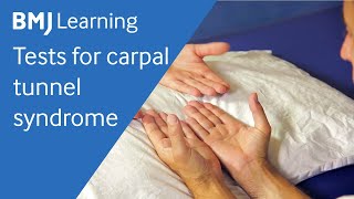 Tests for carpal tunnel syndrome  BMJ Learning [upl. by Nyret10]