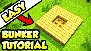 Minecraft Underground Survival Bunker Base Tutorial How to Build [upl. by Alusru183]