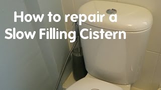 Toilet Repair Slow Filling Cistern Repair [upl. by Tibbetts102]