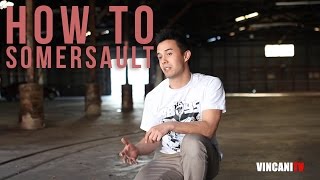 How To Somersault  Beginning Breaking Tutorial [upl. by Nosidam878]