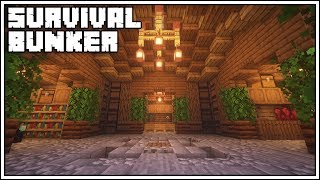 Minecraft Underground Survival Bunker Tutorial How To Build [upl. by Gnaw]