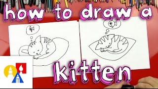 How To Draw A Kitten For Young Artists [upl. by Hpeosj]