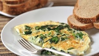 Omelette de claras con espinacas  Recetas de desayunos [upl. by Giustina962]