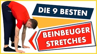 Beinbeuger Dehnung  Die 9 besten Übungen [upl. by Annej647]