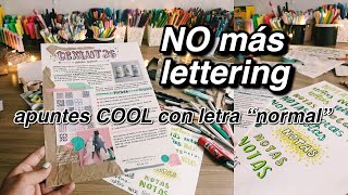 NO SOLO EXISTE EL LETTERING  apuntes bonitos sin lettering 🤠 [upl. by Areem]