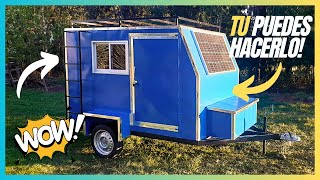 Como fabricar MINI CASA RODANTE  MINI CAMPER CHILE 2024 Parte 1 [upl. by Breskin]