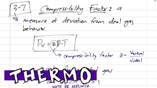 Thermodynamics  37 Ideal Gas Equation with compressibility factor [upl. by Huei]