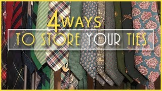 my1928 Tie Storage  4 Ways to Store Your Ties [upl. by Seavey]