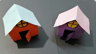 Cómo hacer casa de papel fácil  How To Make a Paper House Easy  Origami [upl. by Trebbor]