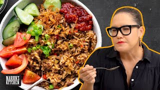 How to make Indonesian Beef Nasi Goreng at home  cookwithme athome  Marions Kitchen [upl. by Nosrac366]