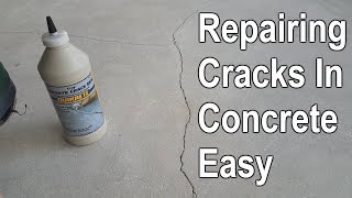 How To Repair Cracked Concrete Patio Slab [upl. by Miehar]