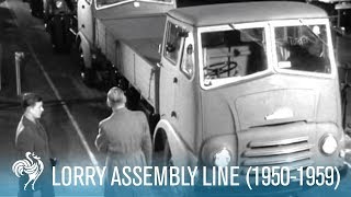 All In A Day Lorry Assembly Line Reel 1 19501959  British Pathé [upl. by Bethel]