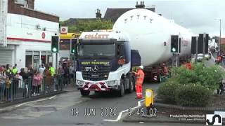 Giant Tank moved through Fazeley Tamworth [upl. by Celie225]