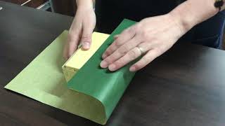 ラッピングの仕方（包装紙編） How to wrap a Gift [upl. by Casta]