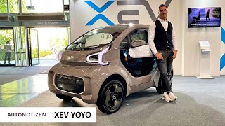 XEV Yoyo Elektroauto als Alternative zur Vespa Der Italiener im ersten Check  Review  2021 [upl. by Guilbert]