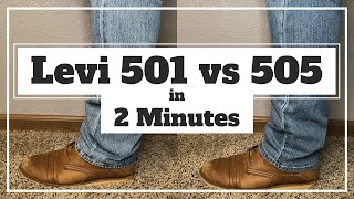 Levi 501 vs 505  Understanding the Difference [upl. by Beora]