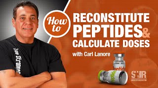 How to reconstitute peptides and calculate doses [upl. by Ibrik170]