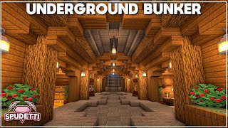 Minecraft How to Build an Underground Survival Bunker Tutorial 2021 [upl. by Chrotoem]