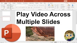 Play a Video Across Multiple PowerPoint Slides [upl. by Ymled73]