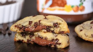 Chocolate Chip Nutella Cookies  How Tasty Channel [upl. by Adachi]