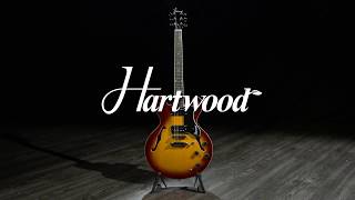 Hartwood Revival Semi Acoustic Guitar Sunburst  Gear4music demo [upl. by Eikceb762]