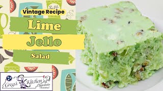 Forgotten Dessert Of The 1950s  Easter Recipe  Lime Jello Dessert [upl. by Dickinson443]