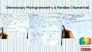 Stereoscopy in Photogrammetry  Parallax Equations [upl. by Eylrahc]