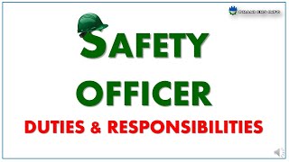 Safety officer responsibilities [upl. by Orlene]