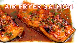 The Easiest Air Fryer Honey Glazed Salmon Recipe [upl. by Eivol]