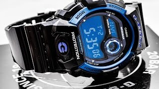 Casio GSHOCK Blue G8900A1 REVIEW  How To Set Time  LIGHT DISPLAY [upl. by Genvieve934]