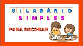 SILABÁRIO SIMPLES PARA DECORAR  Vila Educativa [upl. by Nymzaj]