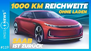 Echte 1000 km Reichweite ohne Laden  Saab ist zurück amp überrascht alle  ElektroautoNews 119 [upl. by Marlowe]