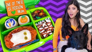 I tried Food Art Bentos 🎃 Halloween Kids Lunch [upl. by Noiztneb]