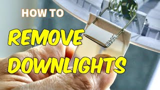 How to Remove Downlights from the Ceiling [upl. by Evilc]