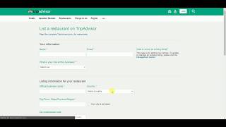 Local Business HowTo Creating a TripAdvisor Business Listing [upl. by Trelu83]