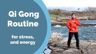 Qi Gong Routine for Stress Anxiety and Energy w Jeff Chand [upl. by Dyan]